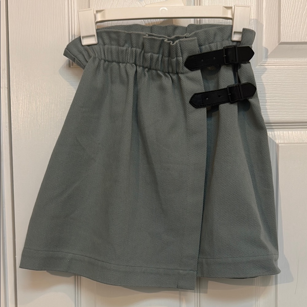 Bellerose Blue/Gray A-Line Knee-Length Skirt